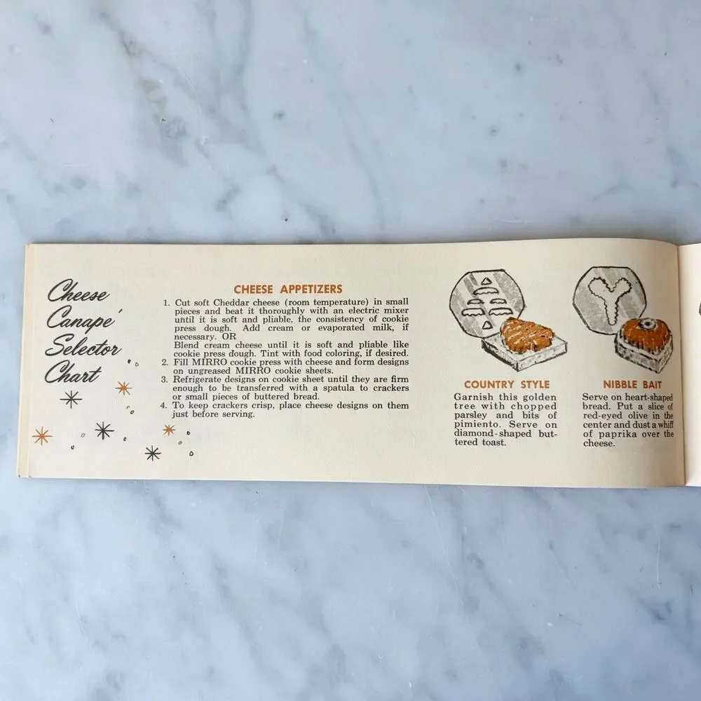 Vintage 1950s Mirro Aluminum Cooky Pastry Press 358-AM Box Spritz Cookie Recipes